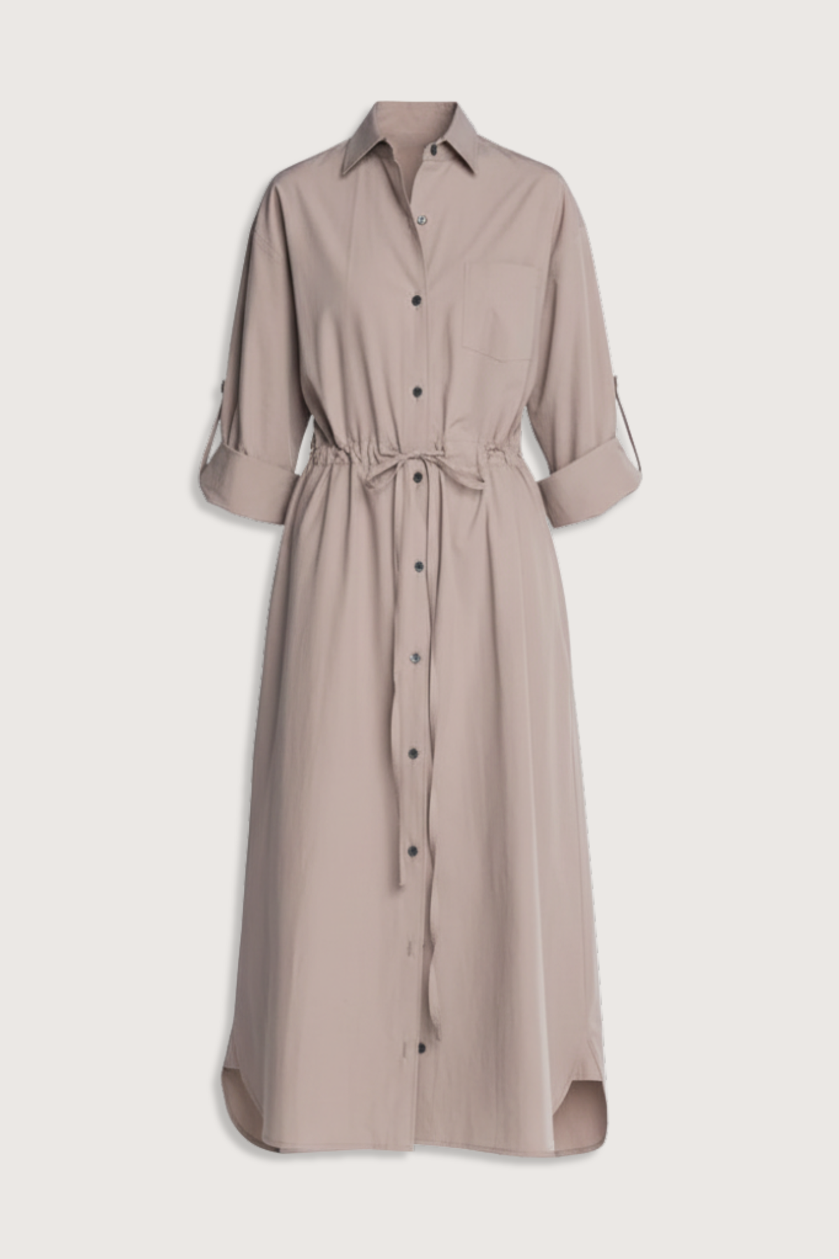 MARIA McMANUS Drawstring Shirt Dress - Mouseback - Image 1 of 4
