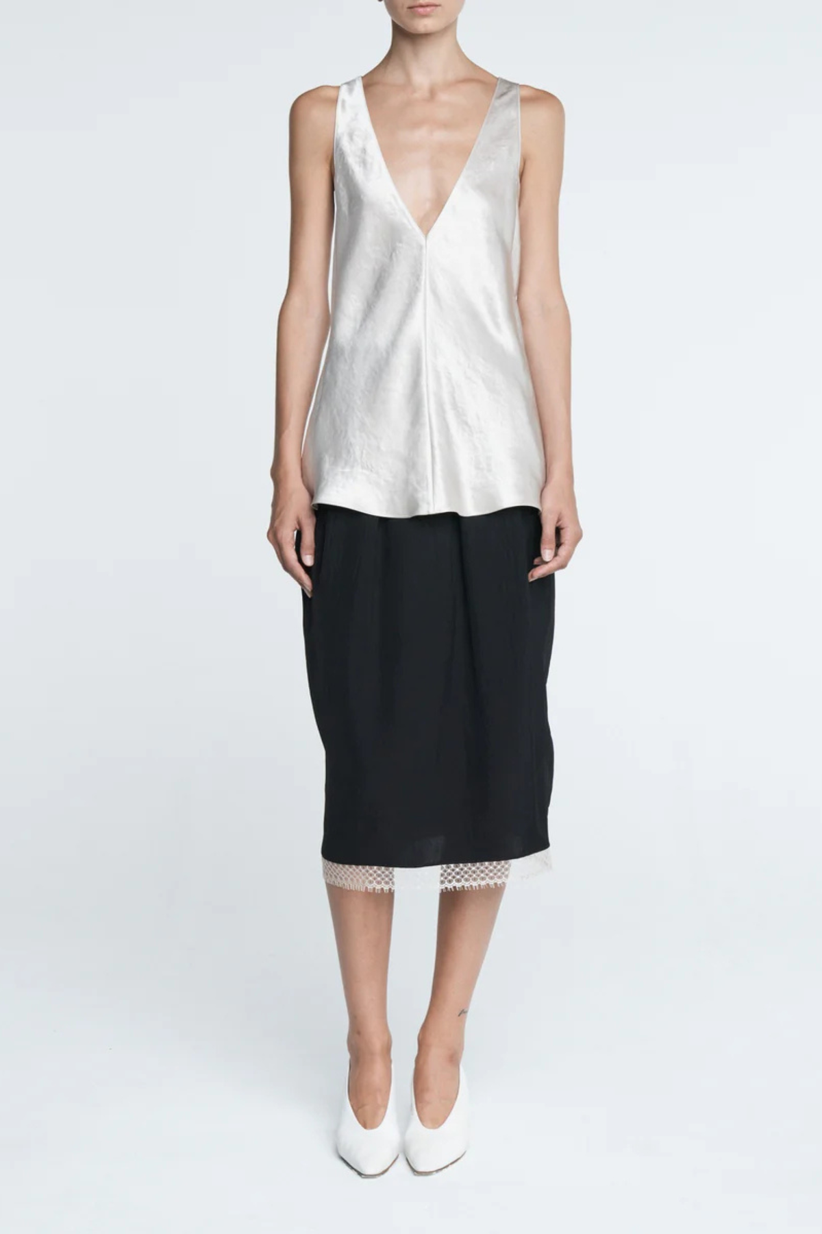 MARIA McMANUS Lace Tulip Skirt - Black - Image 2 of 4