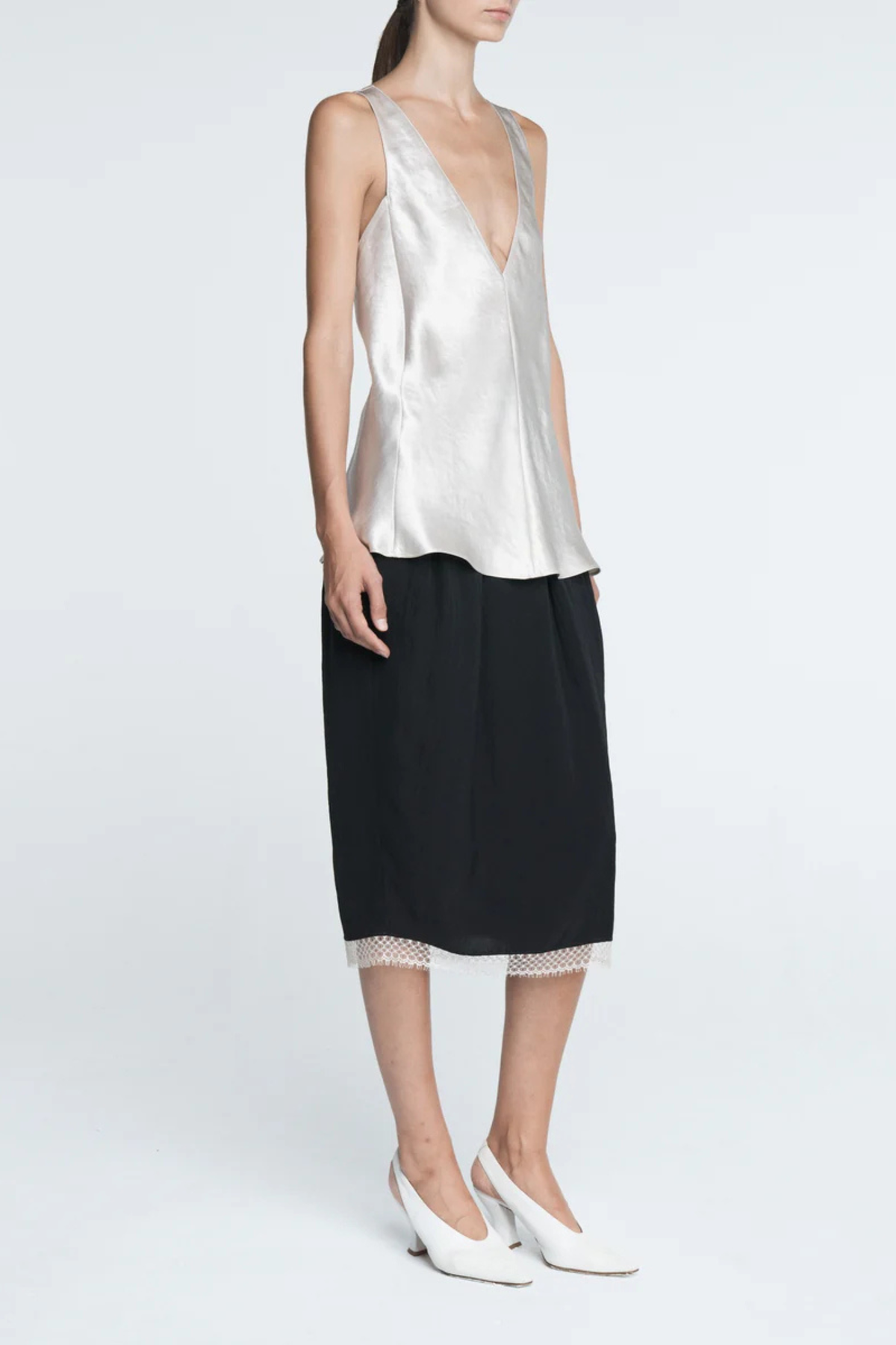 MARIA McMANUS Lace Tulip Skirt - Black - Image 3 of 4