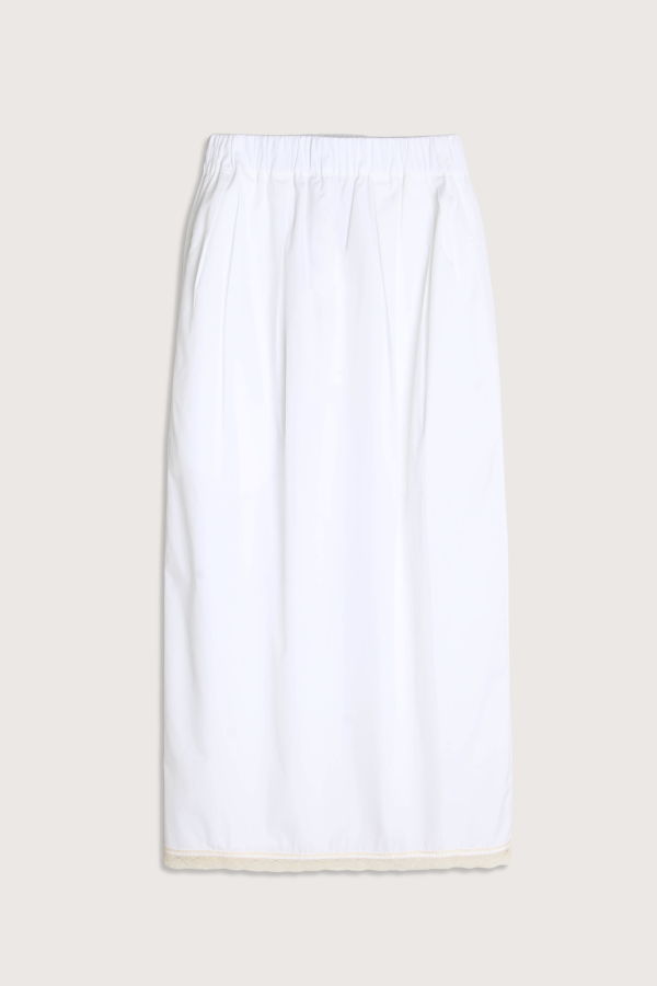 MARIA McMANUS Lace Tulip Skirt - White