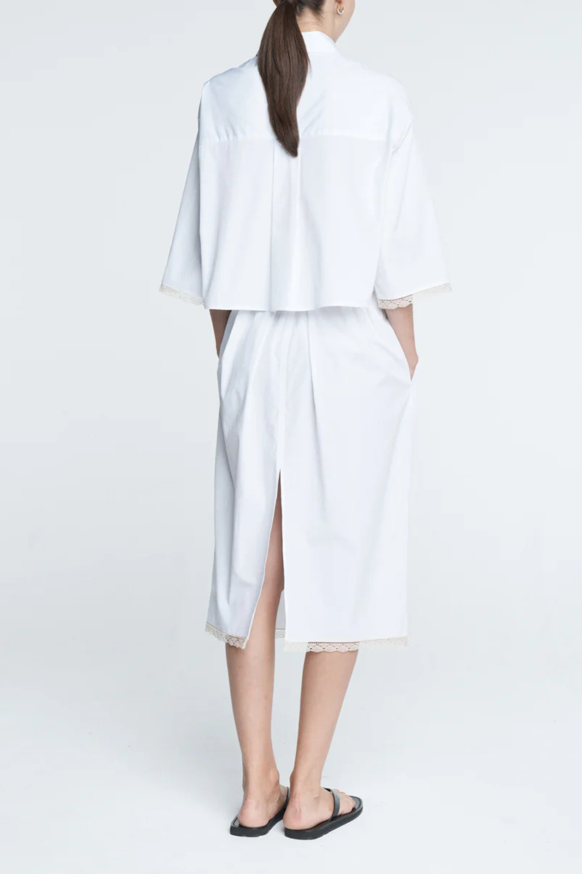 MARIA McMANUS Lace Tulip Skirt - White - Image 4 of 4