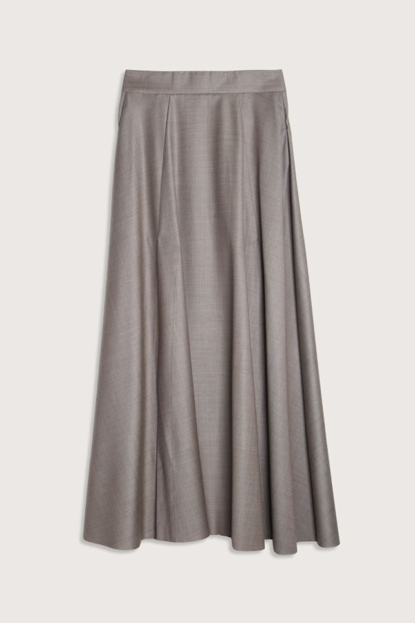 SA SU PHI Lauren Skirt With Splits - Taupe