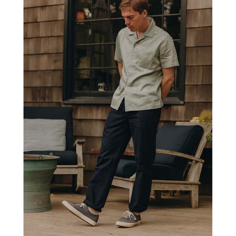 Taylor Stitch Breakwater Pant - Rinsed Indigo Ripstop