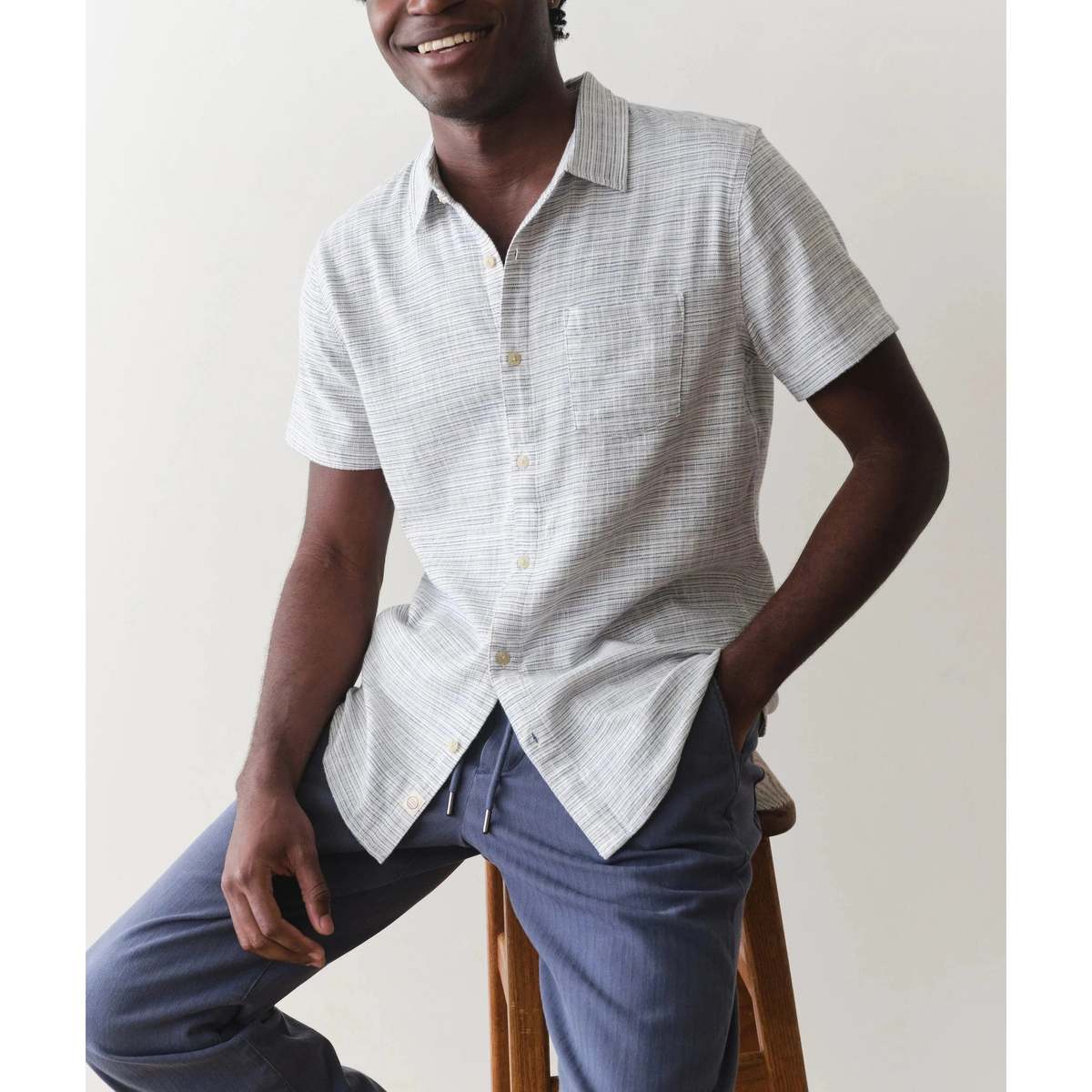 Marine Layer Classic Stretch Selvage Shirt - Image 4 of 15