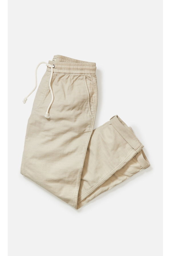 Marine Layer Saturday Slim Straight Stretch Beach Pant - Fog