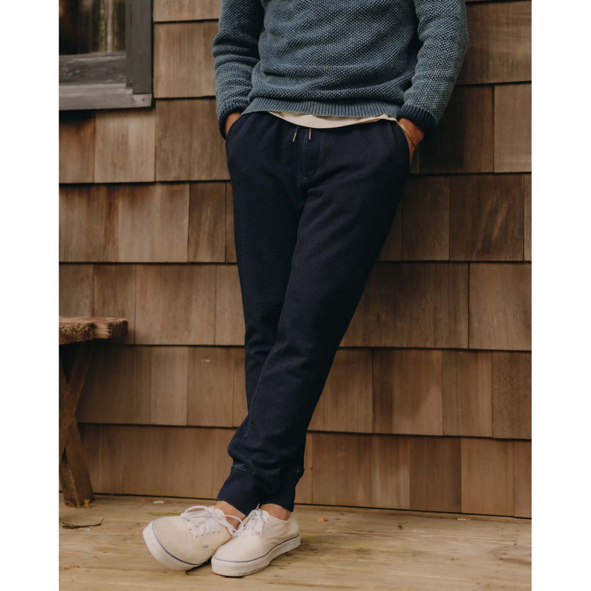 Taylor Stitch Sunset Pants - Rinsed Indigo Terry - Image 2 of 6