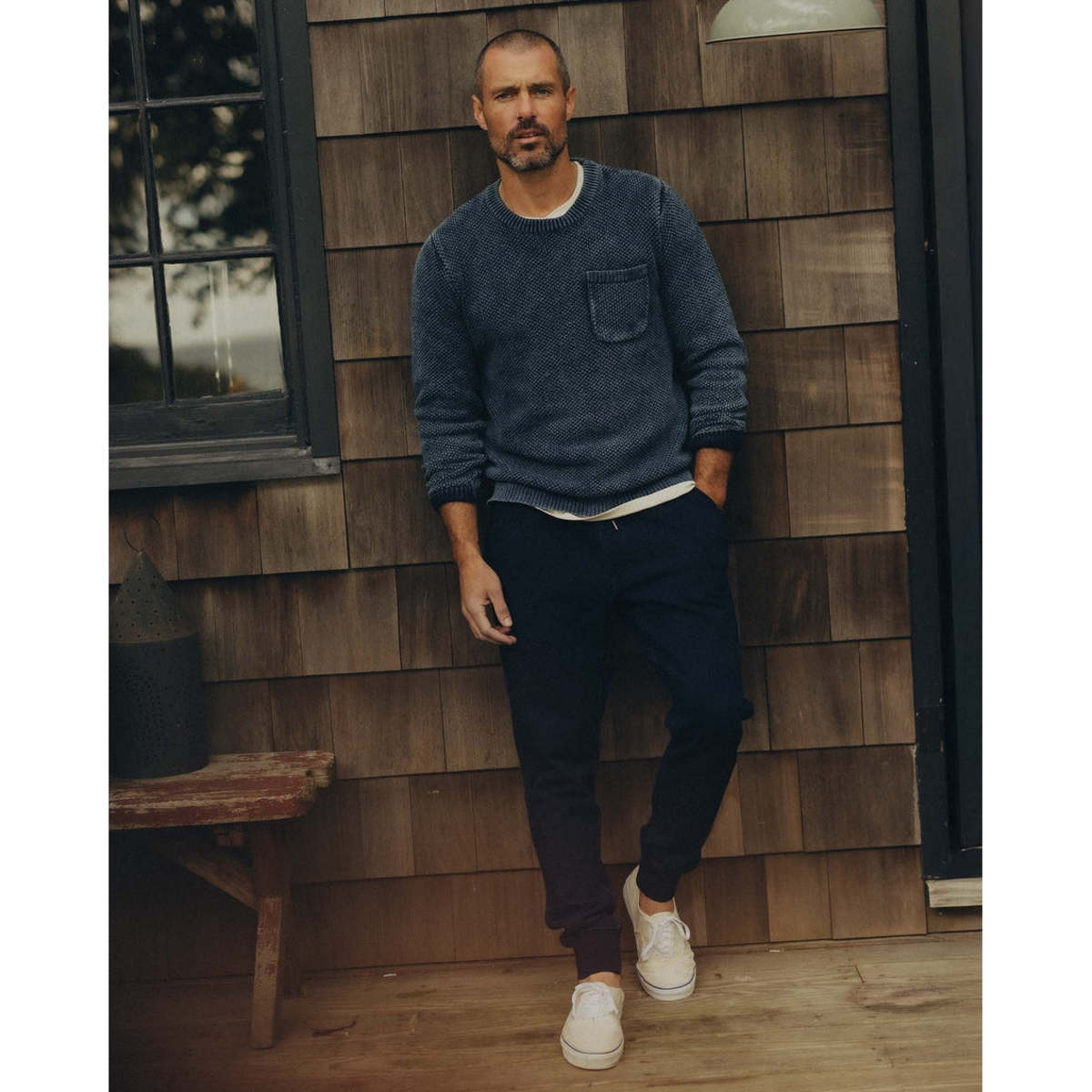 Taylor Stitch Sunset Pants - Rinsed Indigo Terry - Image 4 of 6