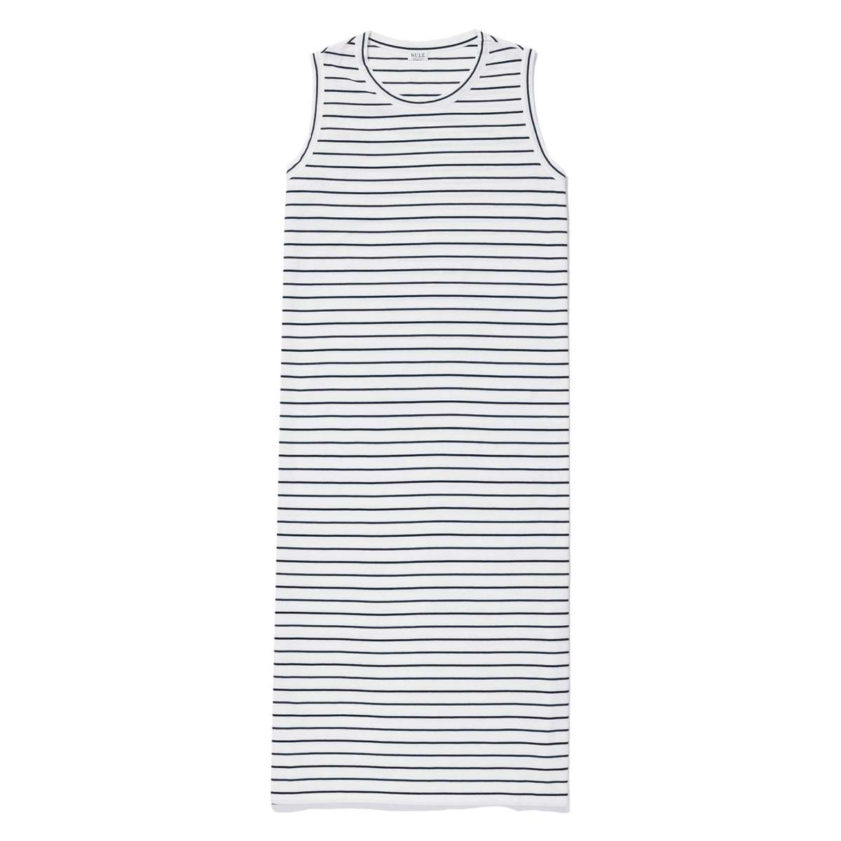Kule The Tank Dress - White/Navy Pinstripe - Image 1 of 4