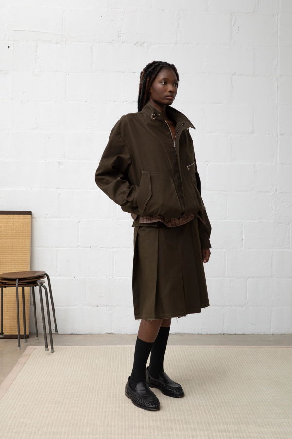 Wanze Flight Jacket - Army Green