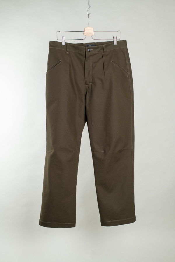 Wanze Flight Pant - Cotton Twill - Army Green