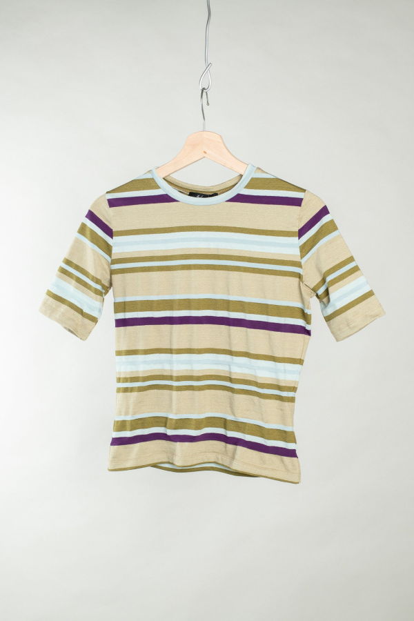 Wanze Short Sleeve Tee - Sand Stripe