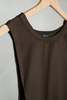 Wanze Wrap Tie Tank Dress - Mocha - Thumbnail 4