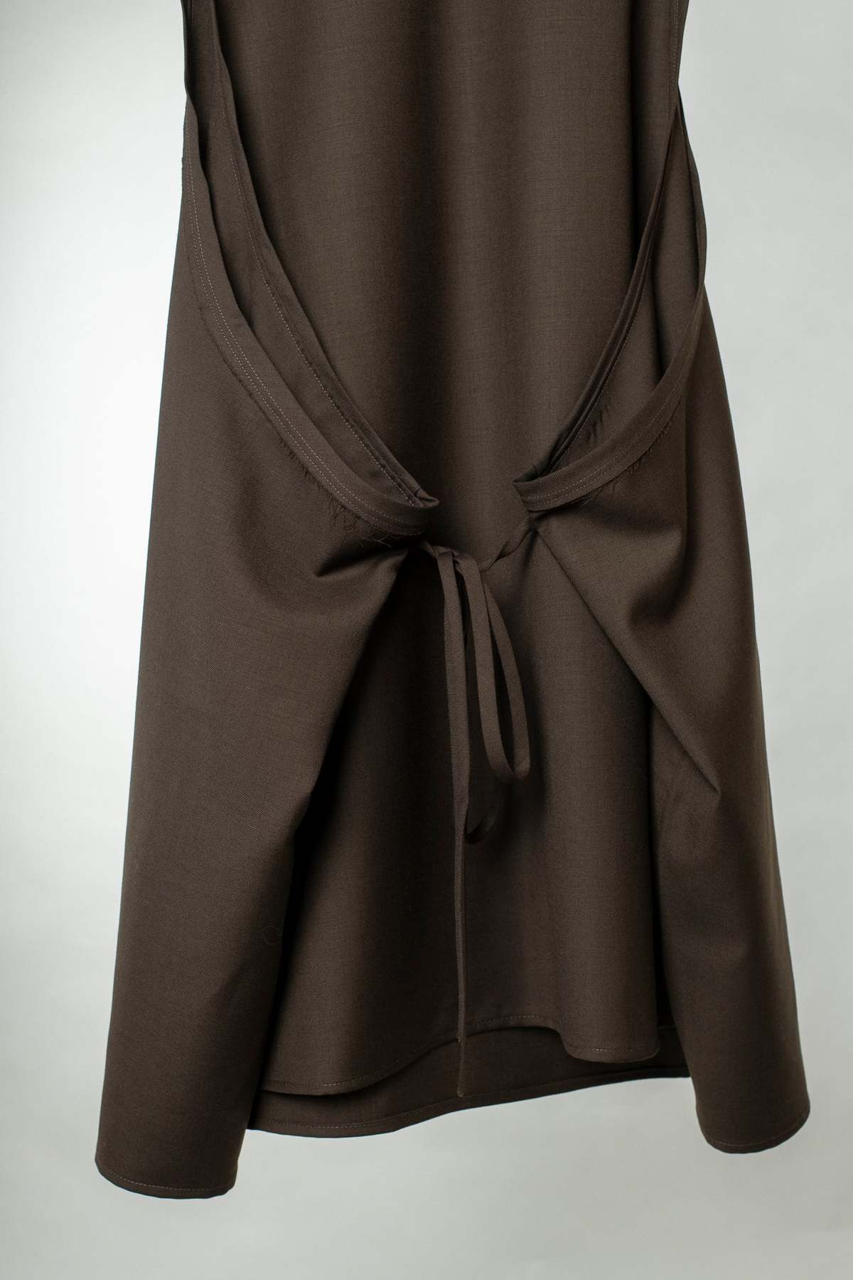 Wanze Wrap Tie Tank Dress - Mocha - Image 5 of 6