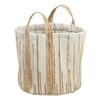 Homart Natural Woven Tote Basket - Thumbnail 1