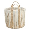 Homart Natural Woven Tote Basket - Thumbnail 2