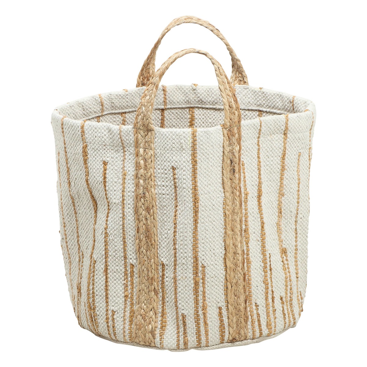 Homart Natural Woven Tote Basket - Image 2 of 3