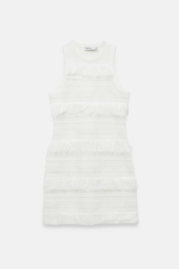 Jonathan Simkhai Elly Knit Mini Dress - Ivory Stripe