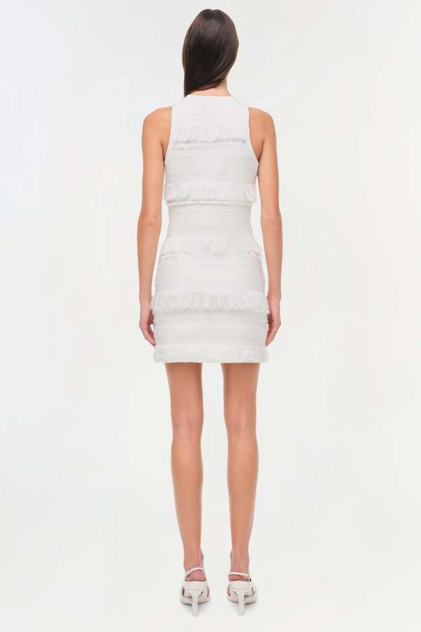 Jonathan Simkhai Elly Knit Mini Dress - Ivory Stripe