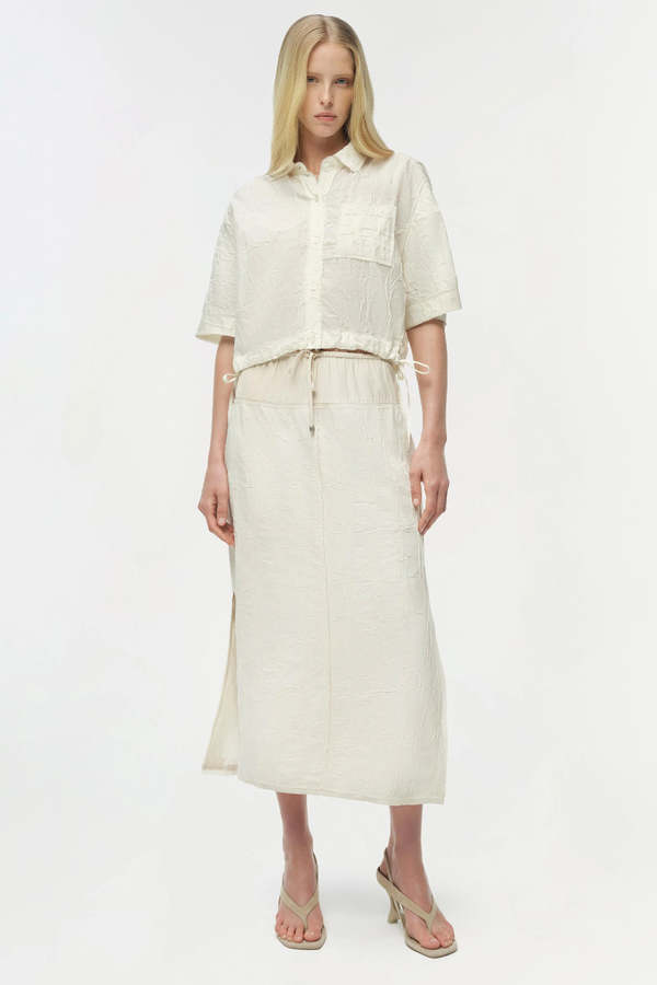 Jonathan Simkhai Ryland Camp Shirt - White Multi