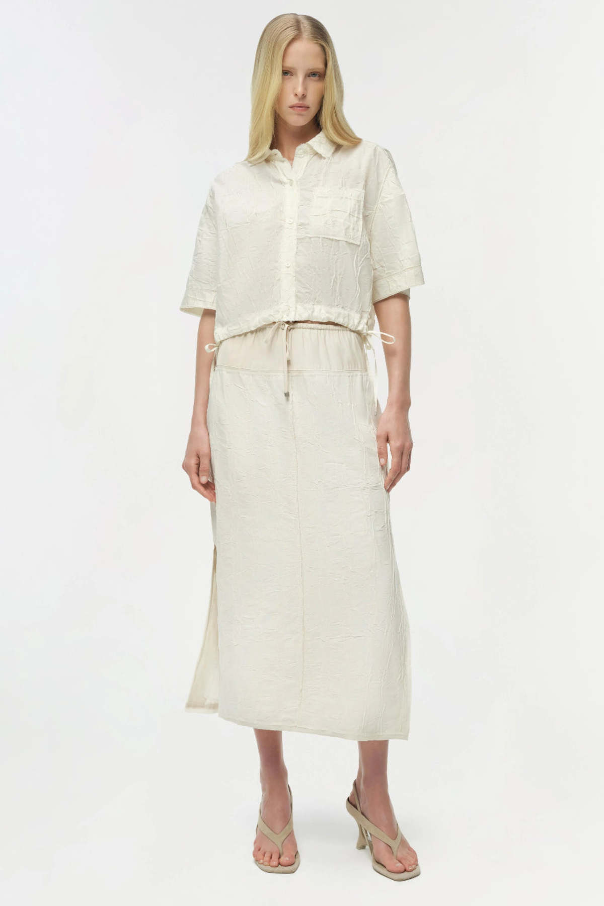 Jonathan Simkhai Ryland Camp Shirt - White Multi - Image 1 of 3