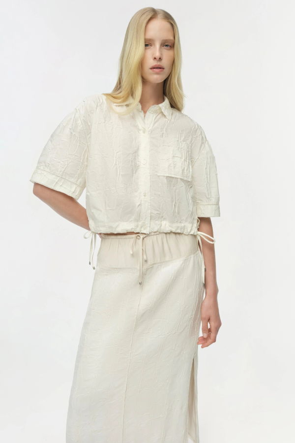 Jonathan Simkhai Ryland Camp Shirt - White Multi