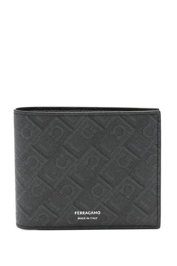 Ferragamo Wallet - Black Grey