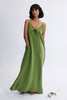 Eliza Faulkner Ivy Maxi Dress - Green Meadow Linen - Thumbnail 1
