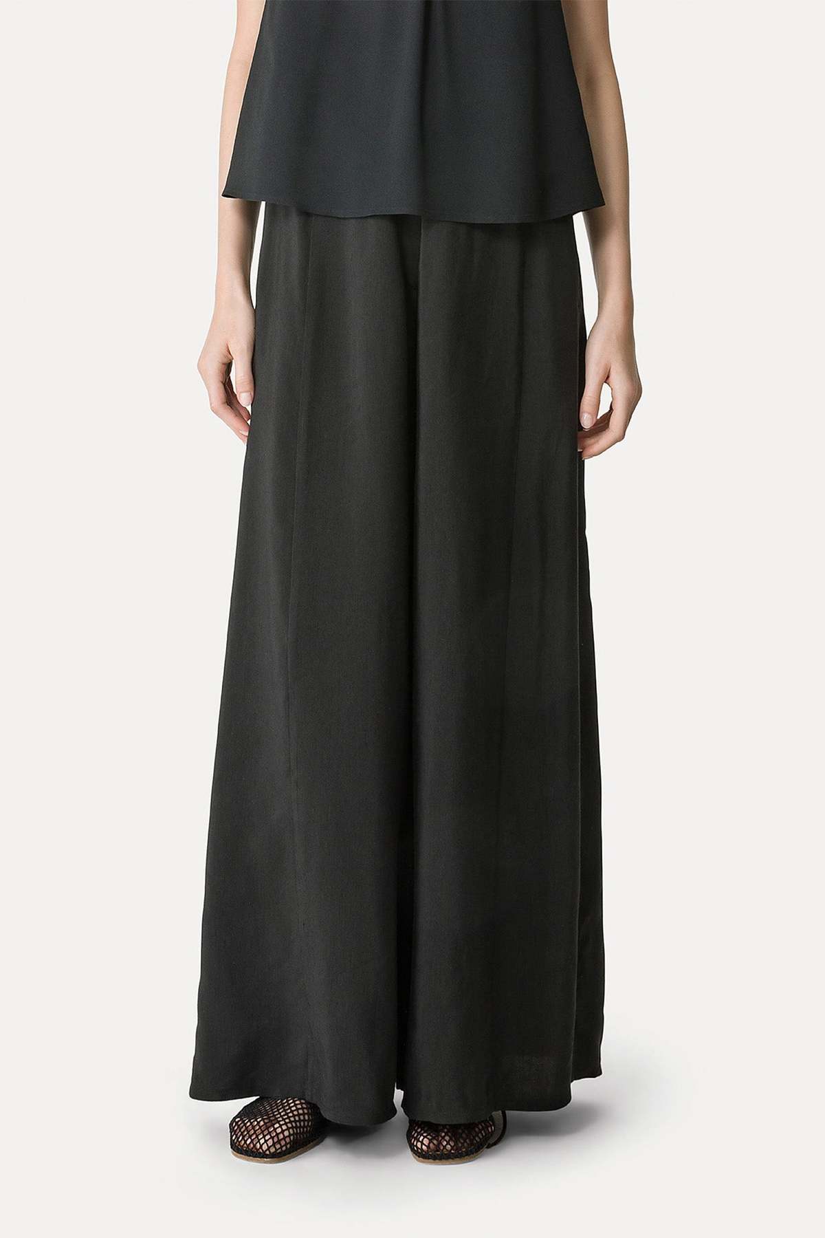 Forte Forte Slubbed Linen Pant - Noir - Image 2 of 4