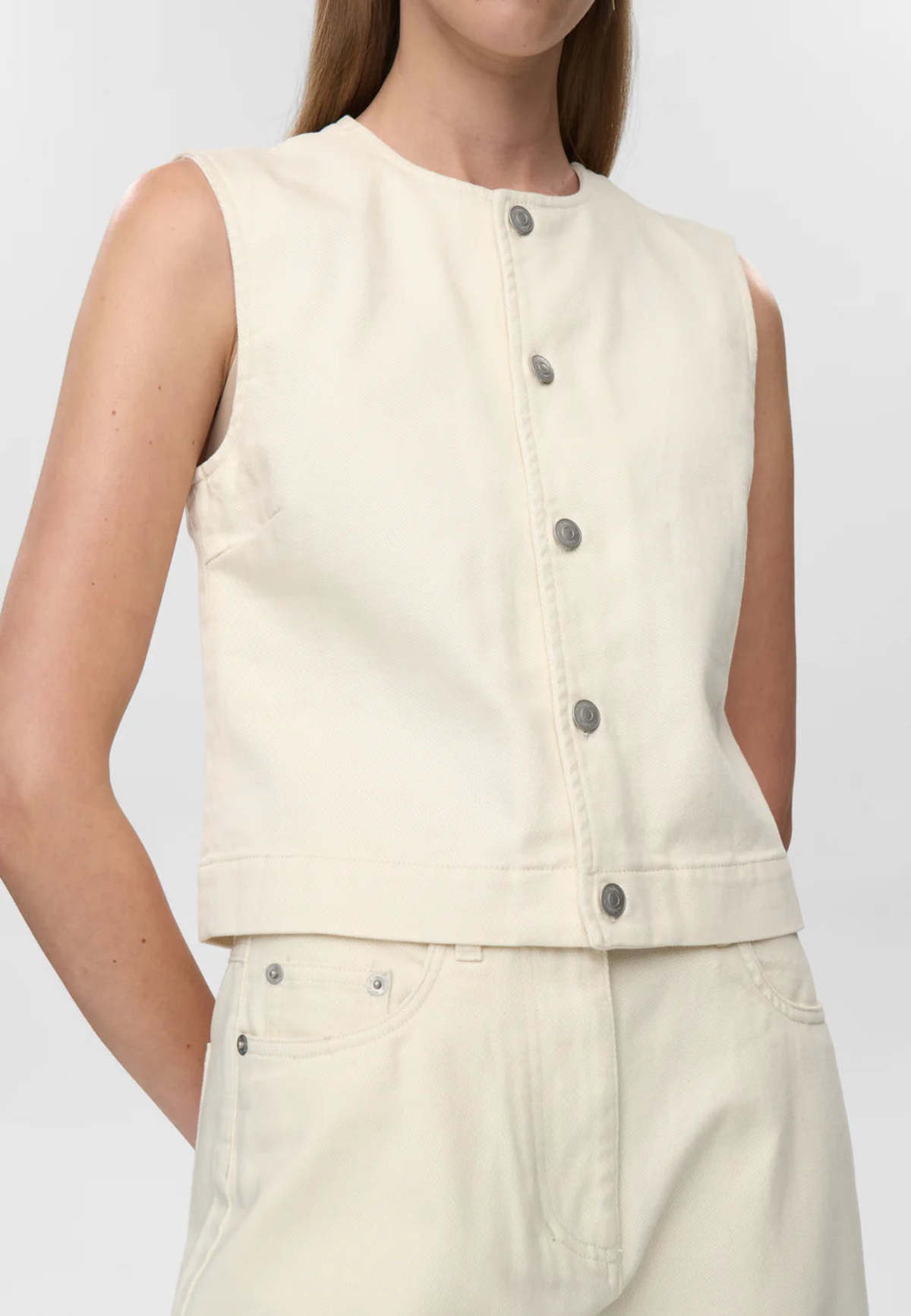 Minimum Alessia Vest - Whisper White - Image 1 of 7