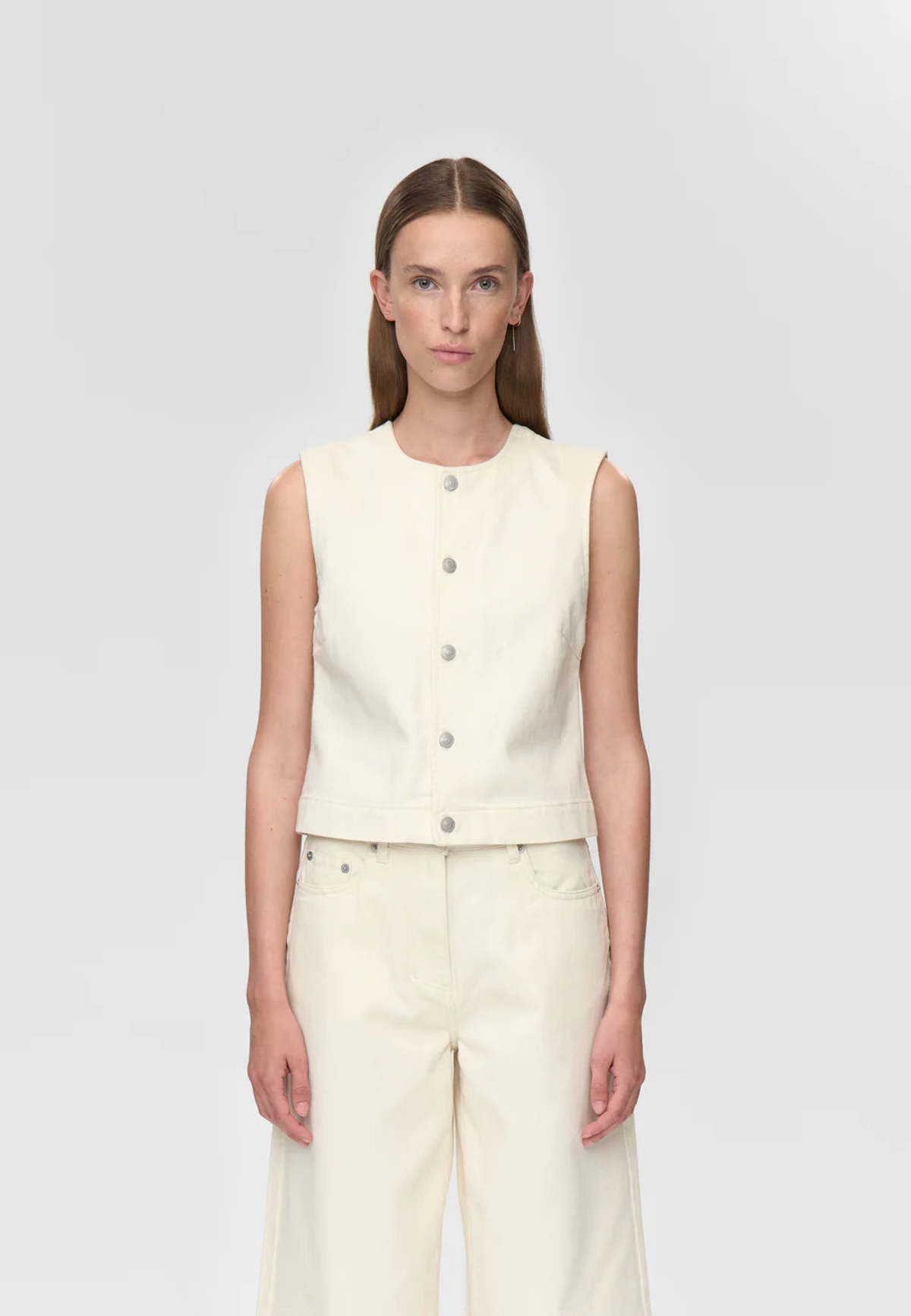 Minimum Alessia Vest - Whisper White - Image 2 of 7