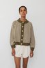 Wol Hide Striped Bomber - Olive - Thumbnail 1