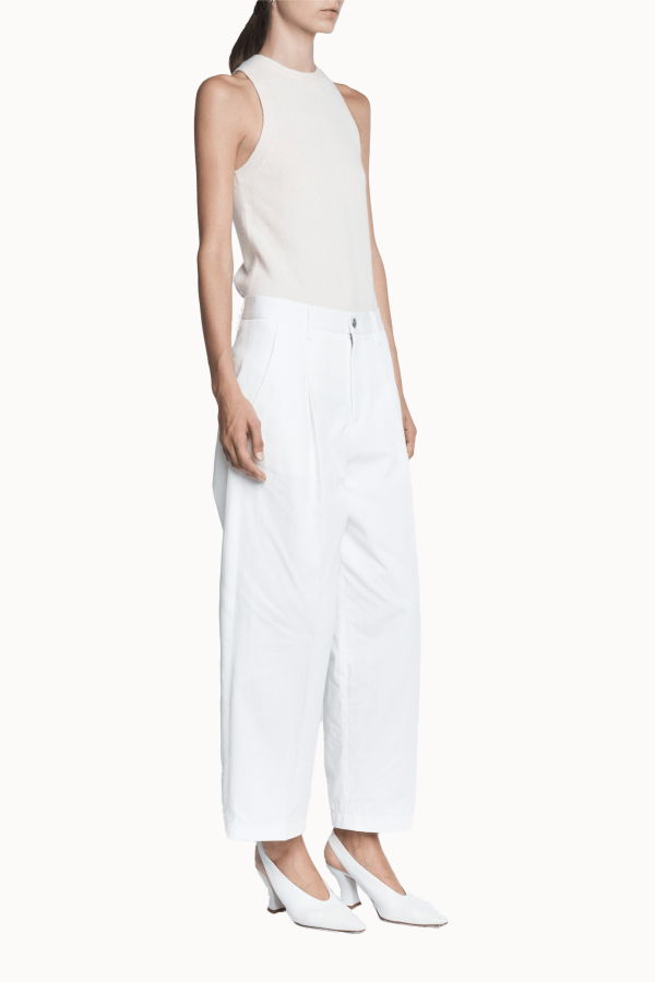 MARIA McMANUS Pleat Front Trouser - White