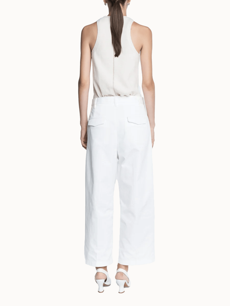 MARIA McMANUS Pleat Front Trouser - White