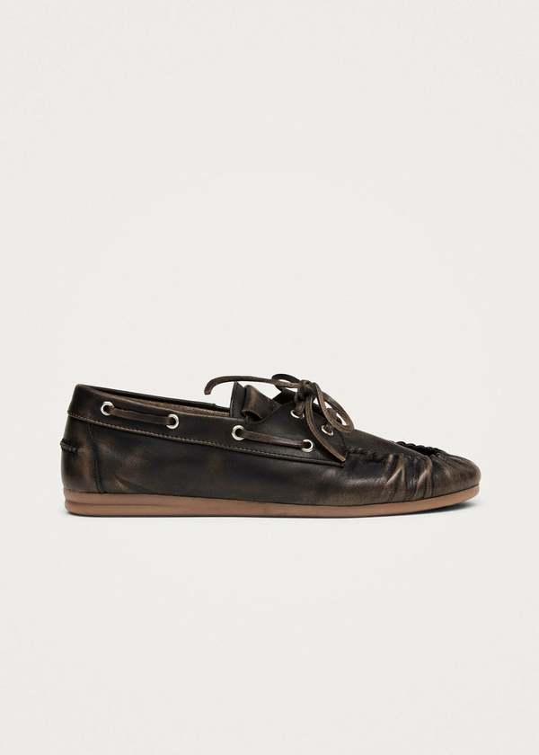 Alohas Rowan Brushed Leather Loafers
