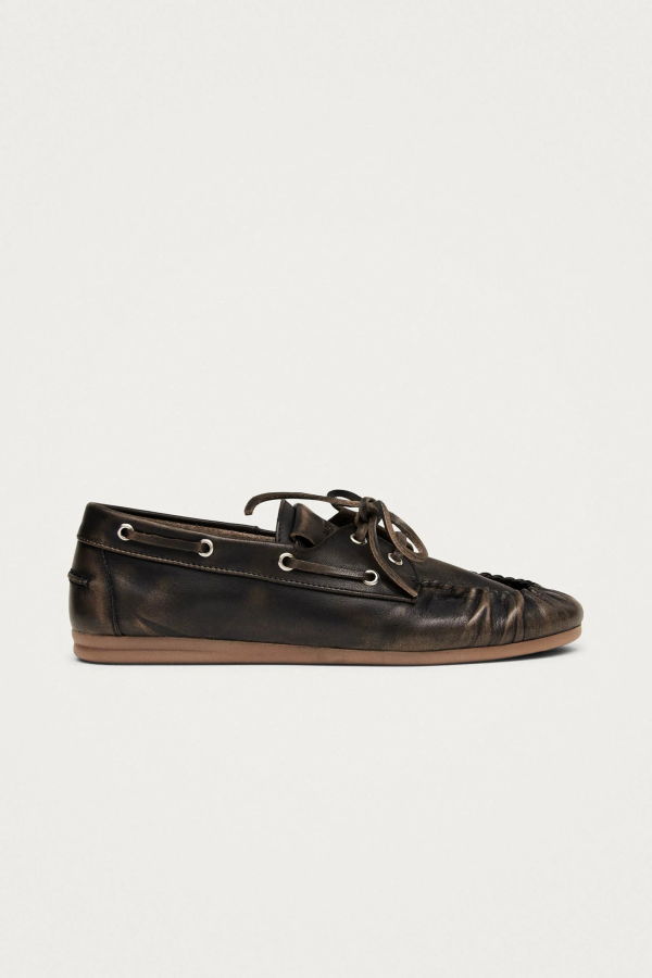 Alohas Rowan Brushed Leather Loafers