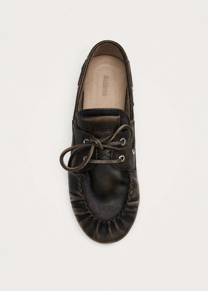 Alohas Rowan Brushed Leather Loafers