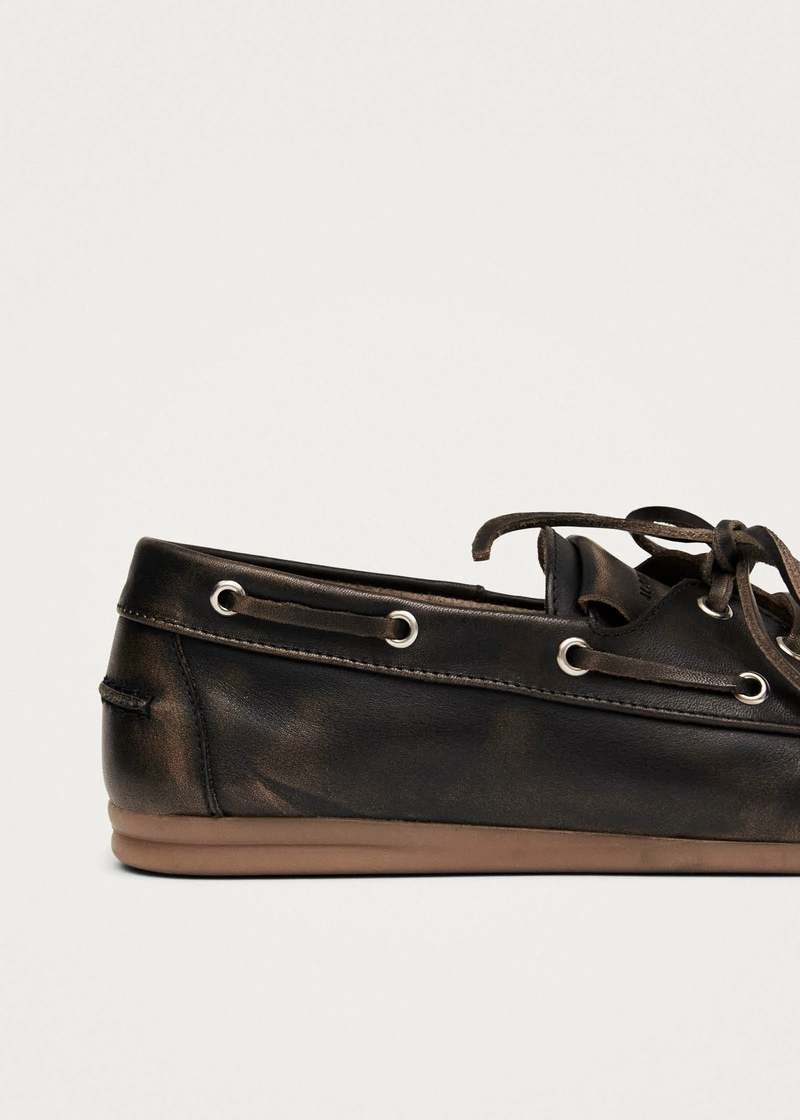 Alohas Rowan Brushed Leather Loafers