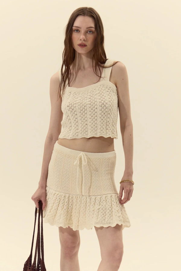 Deluc Capri Knit Top - Off White