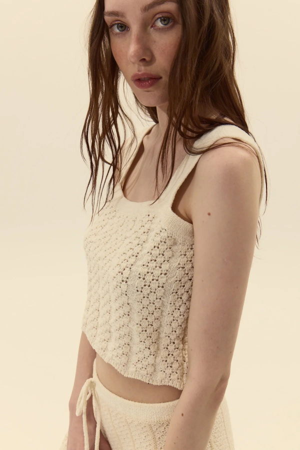 Deluc Capri Knit Top - Off White
