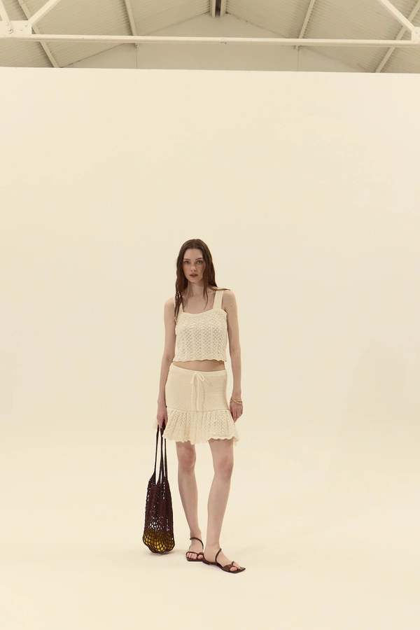 Deluc Capri Knit Top - Off White