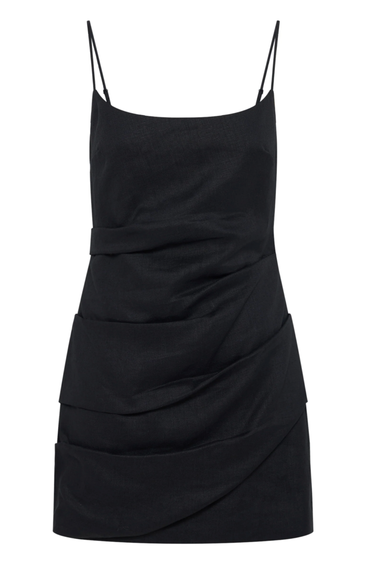 Nude Lucy Rani Linen Mini Dress - Black - Image 3 of 5