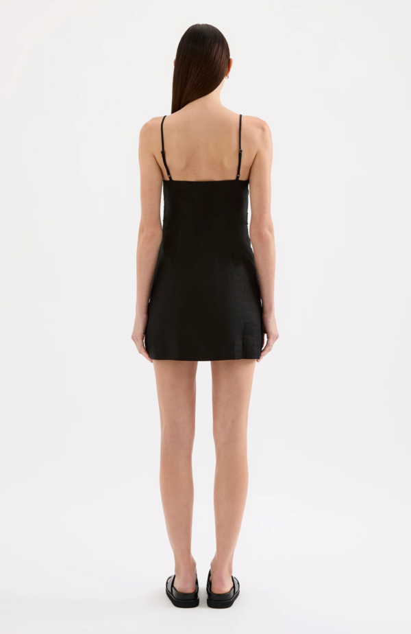 Nude Lucy Rani Linen Mini Dress - Black