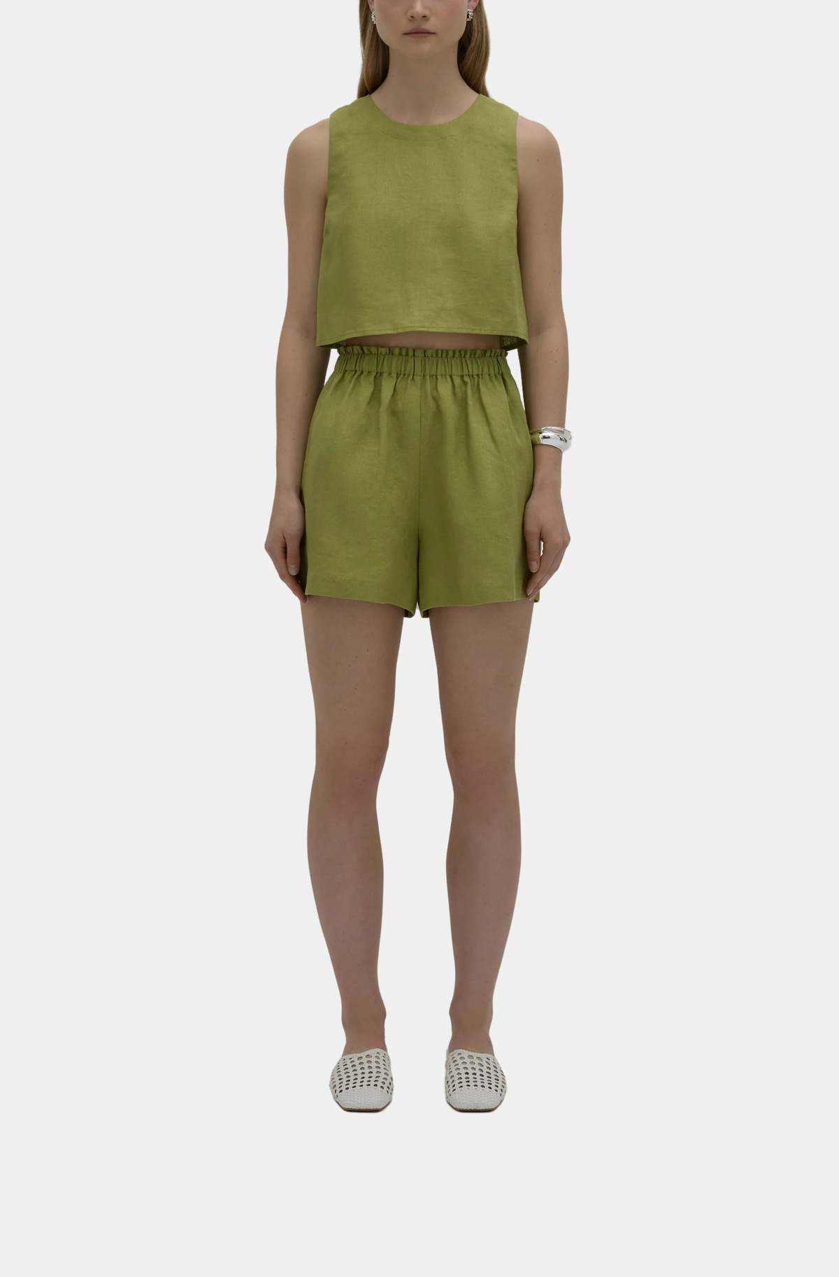 Nude Lucy Sian Linen Top - Fern - Image 1 of 4