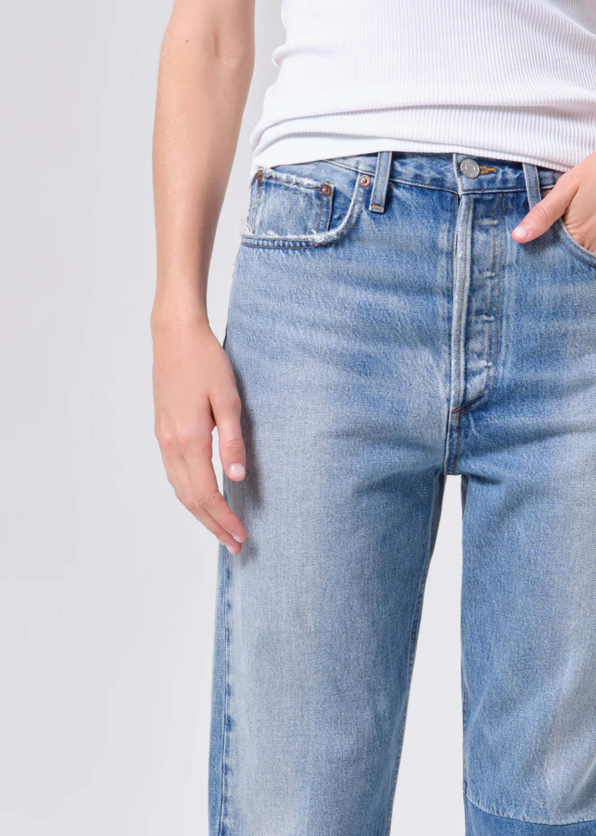 AGOLDE 90's Jean With Patch 32" Jeans - Indigo - Image 5 of 5