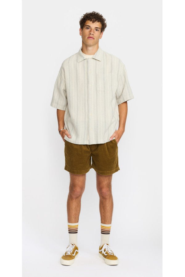 RVLT 3236 S/S Cuban Shirt - Off White
