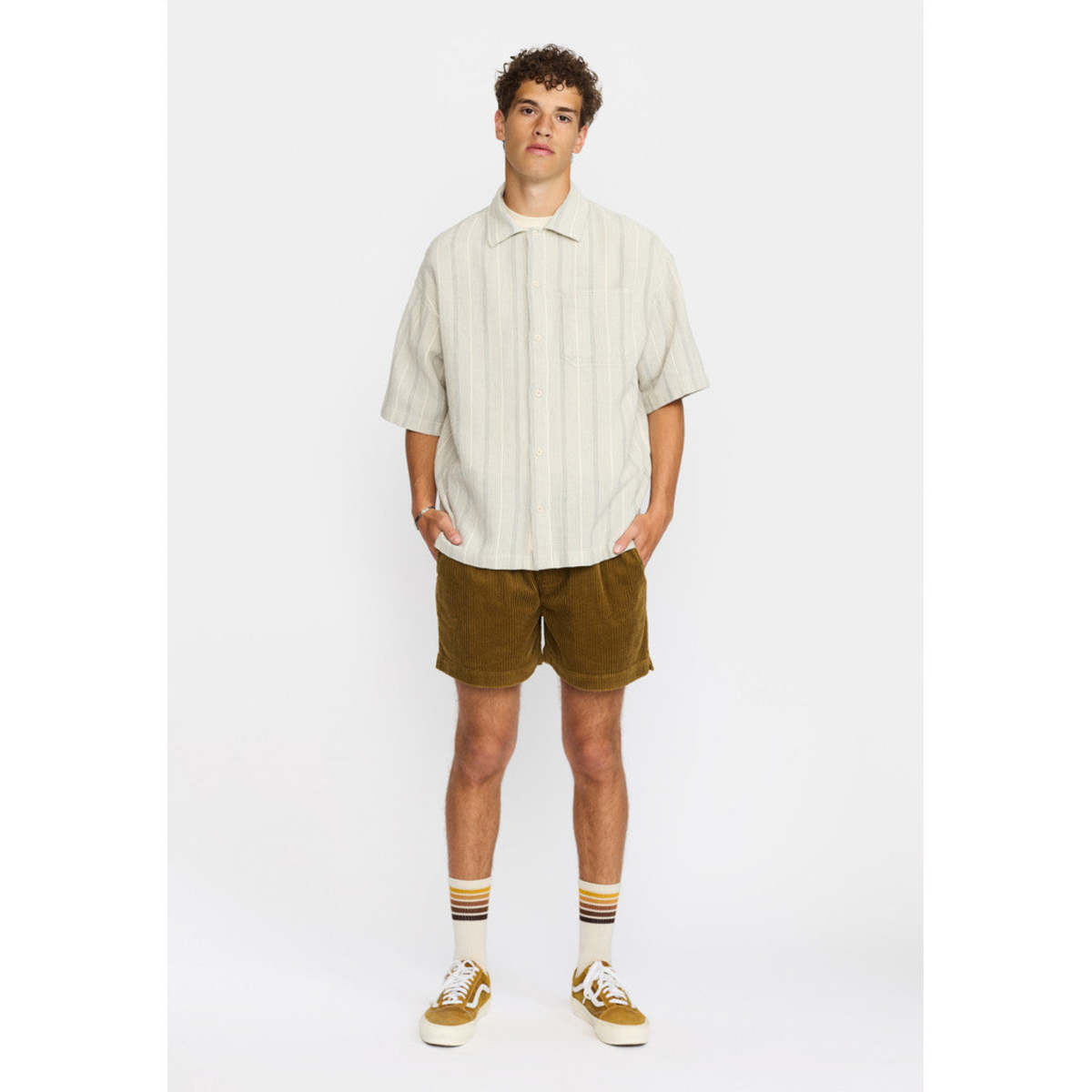 RVLT 3236 S/S Cuban Shirt - Off White - Image 1 of 4