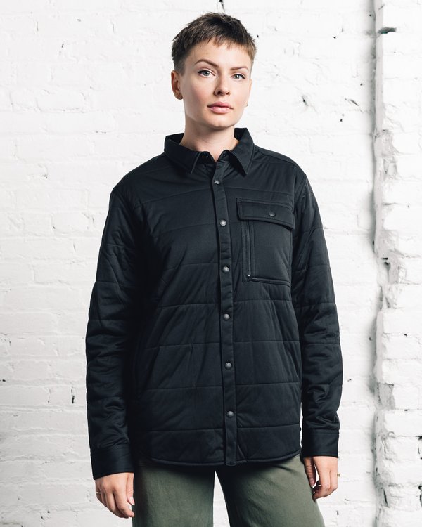 Snow Peak Flexible Insulated Shirt - Black | Garmentory