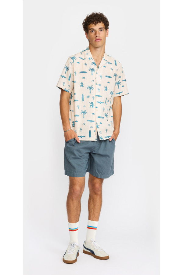 RVLT 3250 S/S Cuban Shirt - Off White