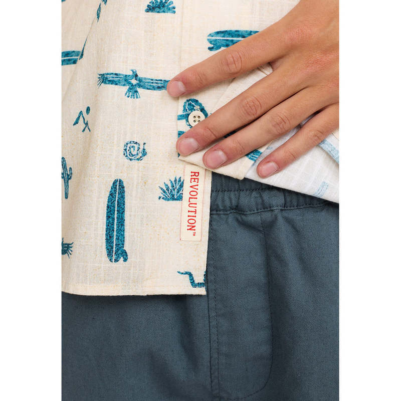 RVLT 3250 S/S Cuban Shirt - Off White