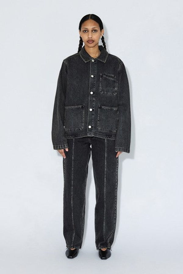 Dr. Denim Evon Worker Vest - Aged Black